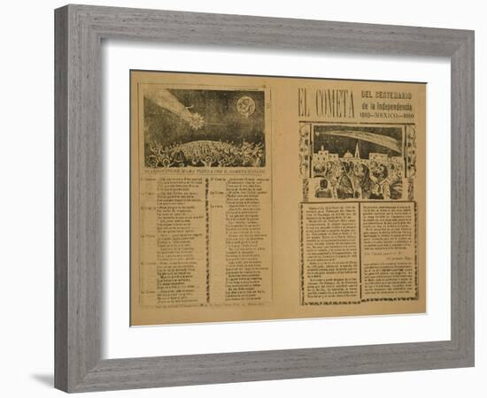 The Comet, 1899, Printed 1910-Jose Guadalupe Posada-Framed Giclee Print