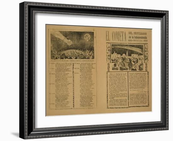 The Comet, 1899, Printed 1910-Jose Guadalupe Posada-Framed Giclee Print