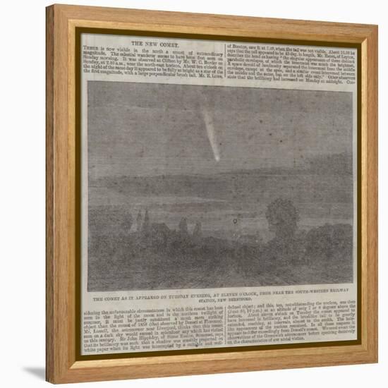The Comet as it Appeared on Tuesday Evening-null-Framed Premier Image Canvas