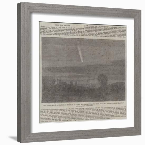 The Comet as it Appeared on Tuesday Evening-null-Framed Giclee Print