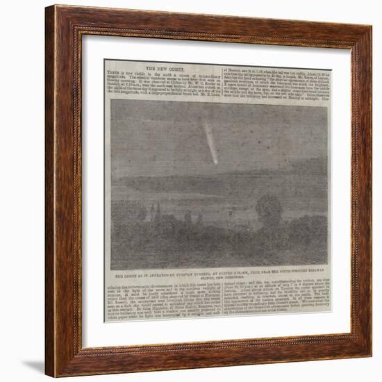 The Comet as it Appeared on Tuesday Evening-null-Framed Giclee Print