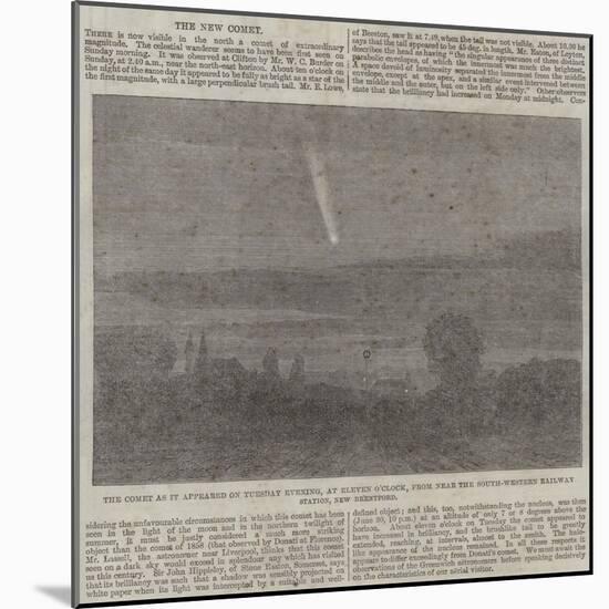 The Comet as it Appeared on Tuesday Evening-null-Mounted Giclee Print