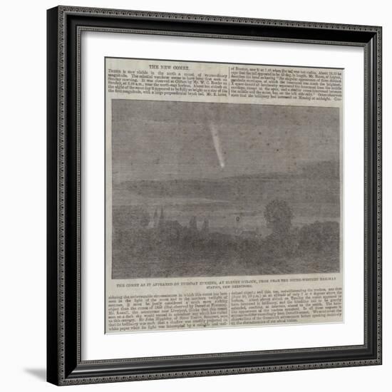 The Comet as it Appeared on Tuesday Evening-null-Framed Giclee Print