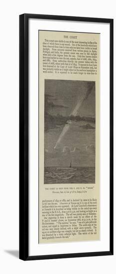 The Comet as Seen from the P and O SS Assam-null-Framed Giclee Print