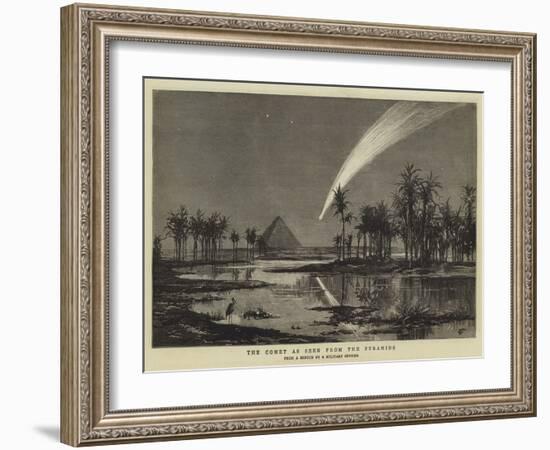 The Comet as Seen from the Pyramids-null-Framed Giclee Print