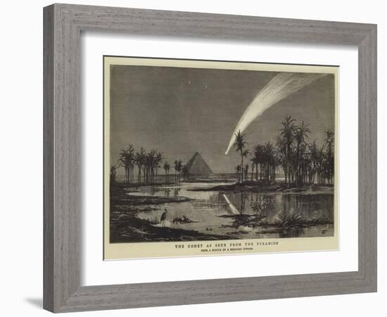 The Comet as Seen from the Pyramids-null-Framed Giclee Print