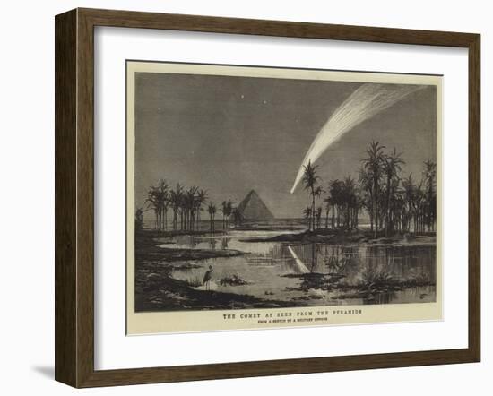 The Comet as Seen from the Pyramids-null-Framed Giclee Print