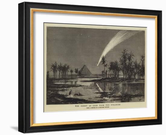 The Comet as Seen from the Pyramids-null-Framed Giclee Print