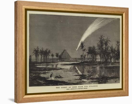 The Comet as Seen from the Pyramids-null-Framed Premier Image Canvas
