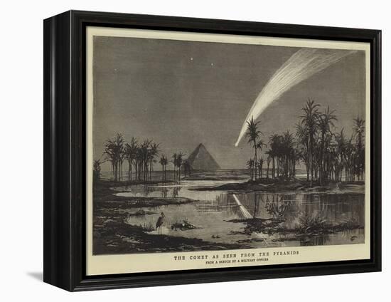 The Comet as Seen from the Pyramids-null-Framed Premier Image Canvas