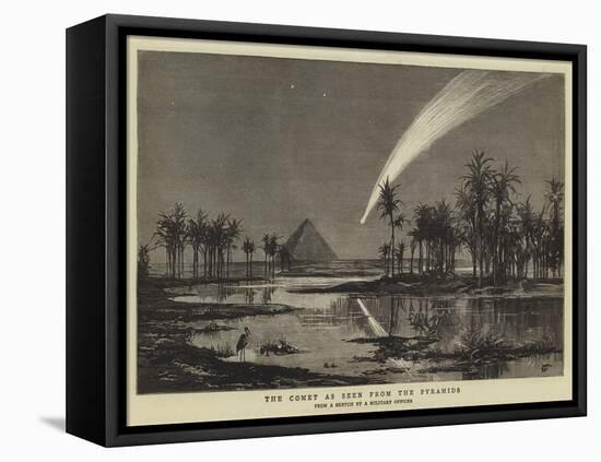 The Comet as Seen from the Pyramids-null-Framed Premier Image Canvas