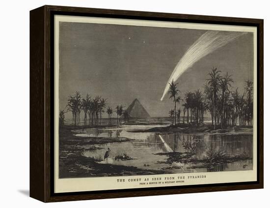 The Comet as Seen from the Pyramids-null-Framed Premier Image Canvas