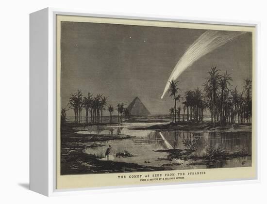 The Comet as Seen from the Pyramids-null-Framed Premier Image Canvas