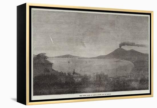 The Comet, Seen at Castellamare, Bay of Naples-null-Framed Premier Image Canvas