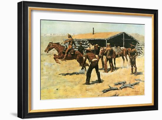 The Coming and Going of the Pony Express-Frederic Sackrider Remington-Framed Art Print