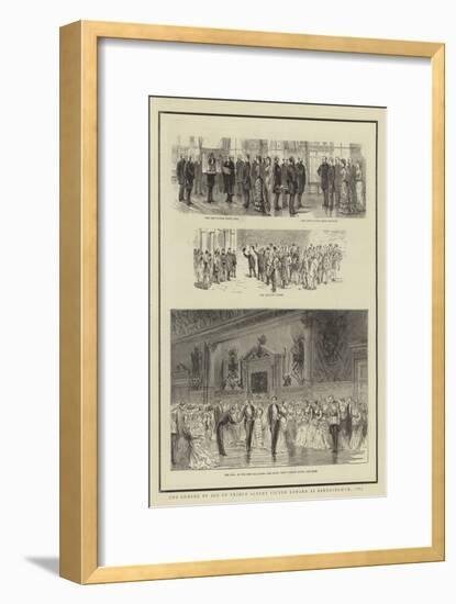 The Coming of Age of Prince Albert Victor Edward at Sandringham, 1885-null-Framed Giclee Print