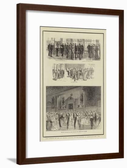 The Coming of Age of Prince Albert Victor Edward at Sandringham, 1885-null-Framed Giclee Print