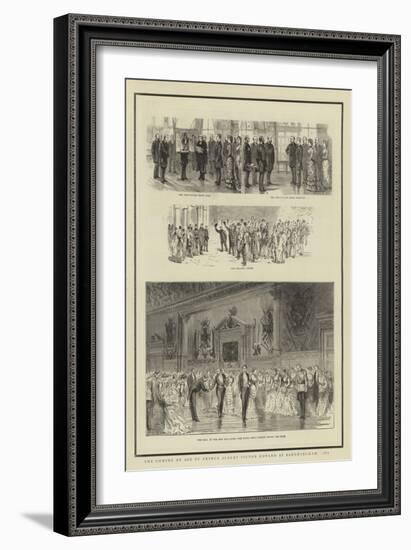 The Coming of Age of Prince Albert Victor Edward at Sandringham, 1885-null-Framed Giclee Print