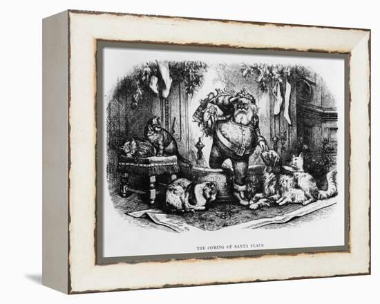 The Coming of Santa Claus, 1872-Thomas Nast-Framed Premier Image Canvas
