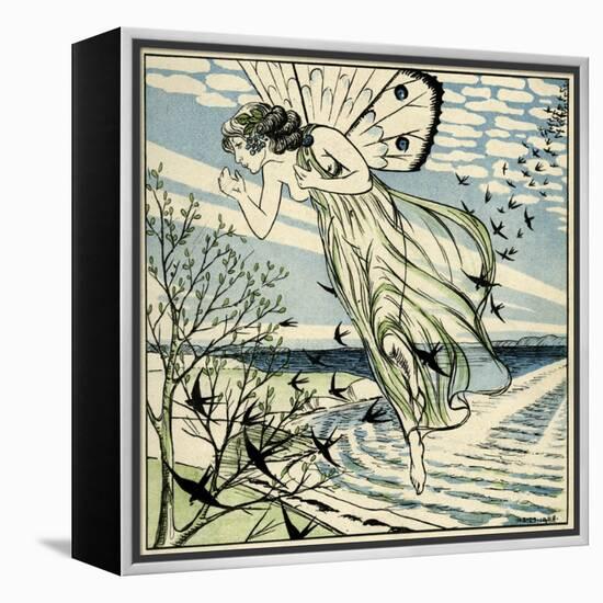 The Coming of Spring-H Slott-Moller-Framed Stretched Canvas