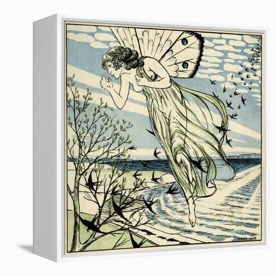 The Coming of Spring-H Slott-Moller-Framed Stretched Canvas