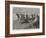 The Coming Storm, Winding Up the Boats-Alfred Edward Emslie-Framed Giclee Print