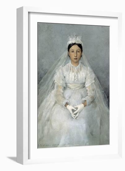 The Communicant, 1875-Jules Bastien-Lepage-Framed Giclee Print