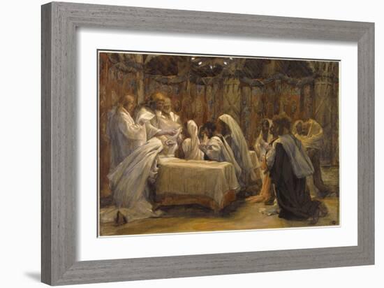 The Communion of the Apostles, Illustration for 'The Life of Christ', C.1884-96-James Tissot-Framed Giclee Print