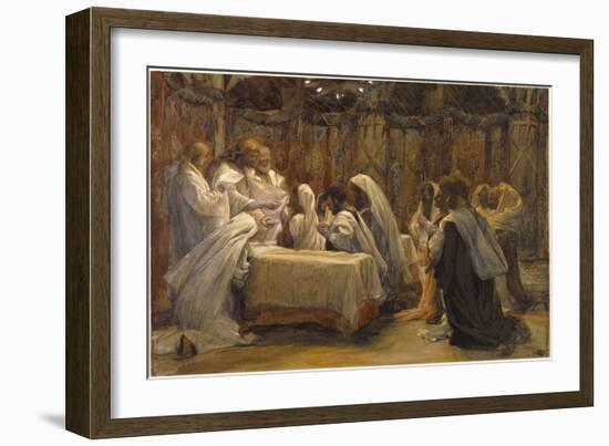 The Communion of the Apostles, Illustration for 'The Life of Christ', C.1884-96-James Tissot-Framed Giclee Print