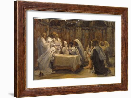 The Communion of the Apostles, Illustration for 'The Life of Christ', C.1884-96-James Tissot-Framed Giclee Print