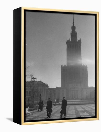 The Communist Palace of Culture and Science Building-Lisa Larsen-Framed Premier Image Canvas