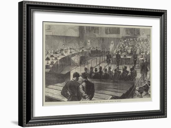 The Communist Trials at Versailles, the Court Cleared, Reading the Sentence-Charles Robinson-Framed Giclee Print