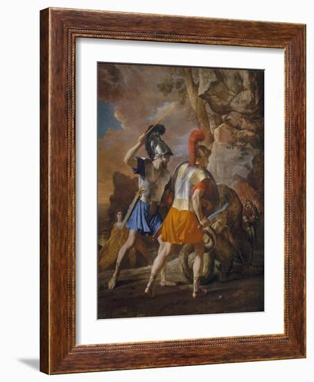 The Companions of Rinaldo, c.1633-Nicolas Poussin-Framed Giclee Print