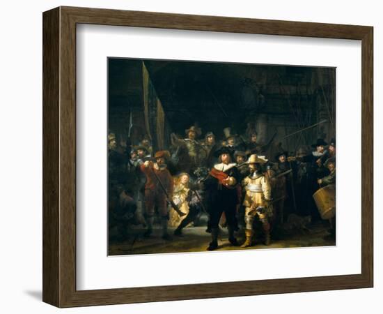 The Company of Frans Banning Cocq and Willem van Ruytenburch-Rembrandt van Rijn-Framed Giclee Print