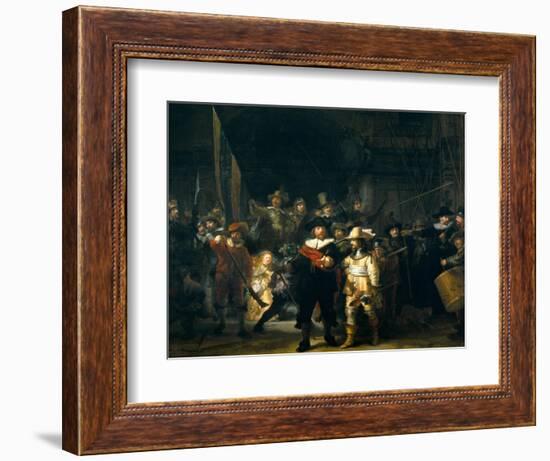 The Company of Frans Banning Cocq and Willem van Ruytenburch-Rembrandt van Rijn-Framed Giclee Print