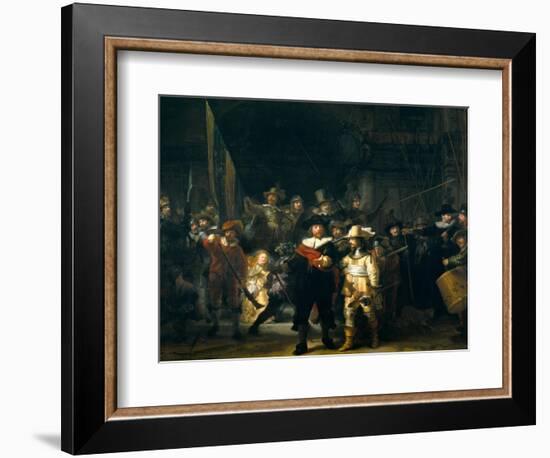 The Company of Frans Banning Cocq and Willem van Ruytenburch-Rembrandt van Rijn-Framed Giclee Print