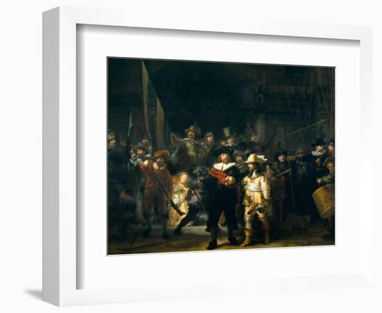 The Company of Frans Banning Cocq and Willem van Ruytenburch-Rembrandt van Rijn-Framed Giclee Print