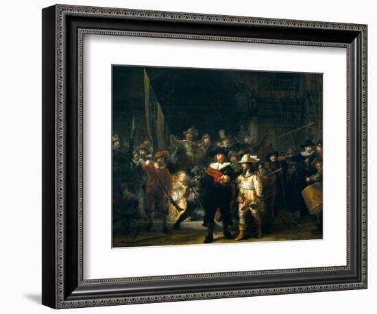 The Company of Frans Banning Cocq and Willem van Ruytenburch-Rembrandt van Rijn-Framed Giclee Print