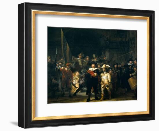 The Company of Frans Banning Cocq and Willem van Ruytenburch-Rembrandt van Rijn-Framed Giclee Print