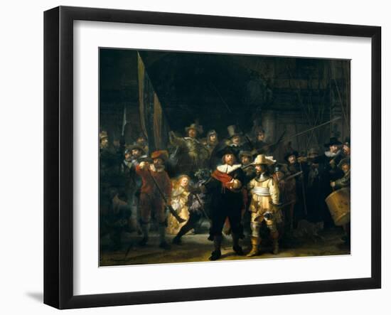 The Company of Frans Banning Cocq and Willem van Ruytenburch-Rembrandt van Rijn-Framed Giclee Print