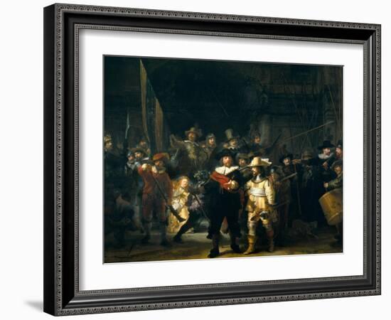 The Company of Frans Banning Cocq and Willem van Ruytenburch-Rembrandt van Rijn-Framed Giclee Print