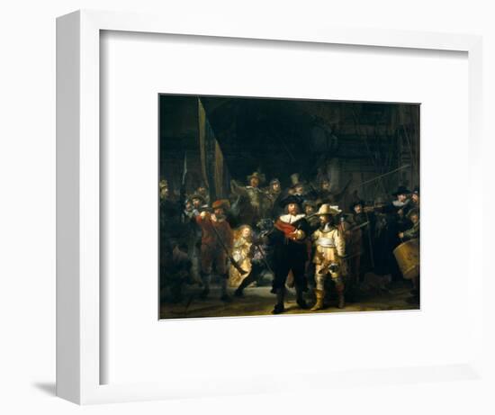 The Company of Frans Banning Cocq and Willem van Ruytenburch-Rembrandt van Rijn-Framed Premium Giclee Print
