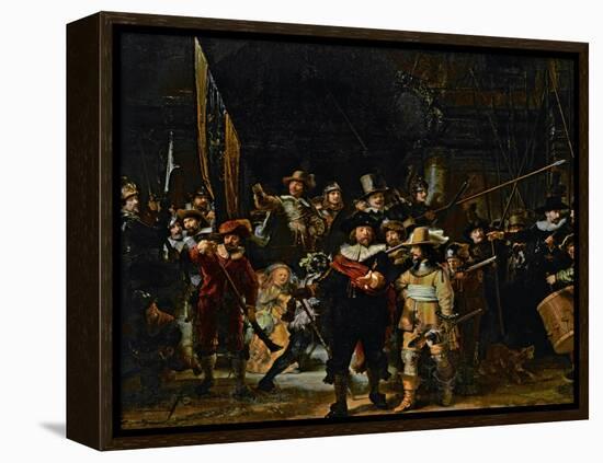 The Company of Frans Banning Cocq and Willem Van Ruytenburch-Rembrandt van Rijn-Framed Premier Image Canvas