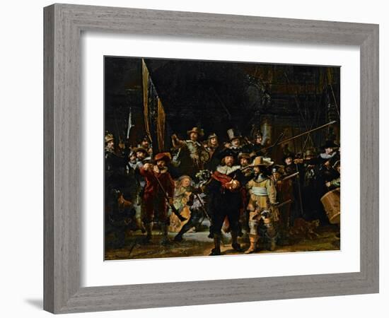 The Company of Frans Banning Cocq and Willem Van Ruytenburch-Rembrandt van Rijn-Framed Giclee Print