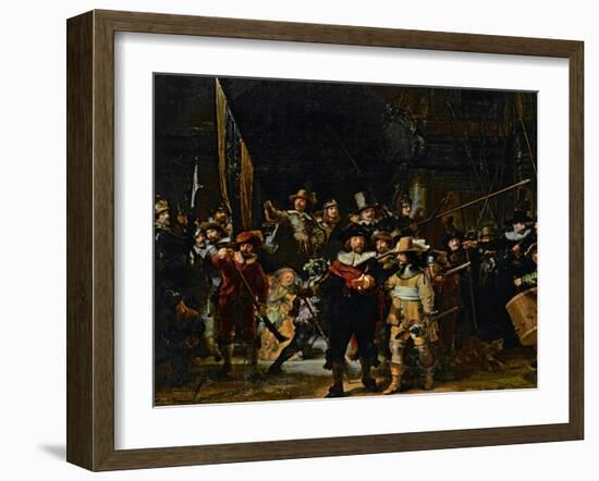 The Company of Frans Banning Cocq and Willem Van Ruytenburch-Rembrandt van Rijn-Framed Giclee Print