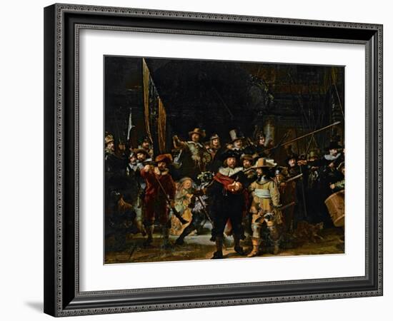 The Company of Frans Banning Cocq and Willem Van Ruytenburch-Rembrandt van Rijn-Framed Giclee Print