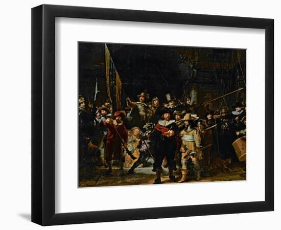 The Company of Frans Banning Cocq and Willem Van Ruytenburch-Rembrandt van Rijn-Framed Giclee Print