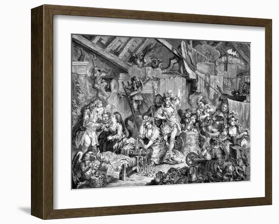 The Company of Strollers by William Hogarth-William Hogarth-Framed Giclee Print