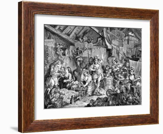 The Company of Strollers by William Hogarth-William Hogarth-Framed Giclee Print