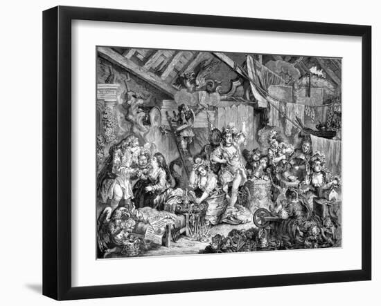 The Company of Strollers by William Hogarth-William Hogarth-Framed Giclee Print